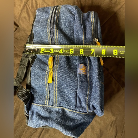 NWOT Harry Potter Denim Backpack 12” x 7” Expandable - Picture 7 of 13